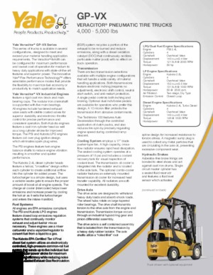 Wózki widłowe LPG Yale GP040VX