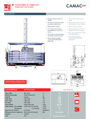 Wciągniki i wciągarki przemysłowe CAMAC ECP 1500/150