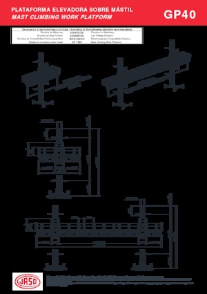 Masztowe platformy robocze Jaso GPI40