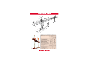 Masztowe platformy robocze Scanclimber SC 4000 D