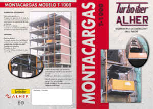 Masztowe platformy robocze Elevadores Alher T-1000