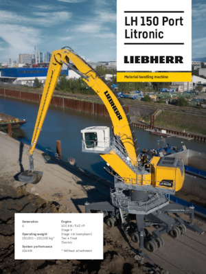 Koparki do prac przeładunkowych Liebherr LH 150 M Gantry Port Litronic