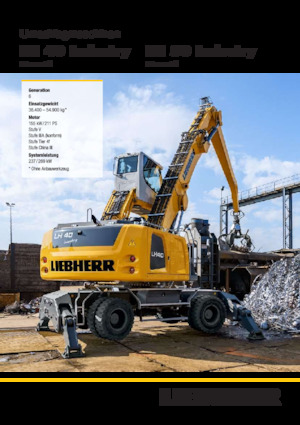 Koparki do prac przeładunkowych Liebherr LH 40 C Industry Litronic