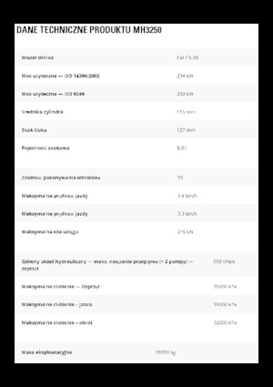 Koparki do prac przeładunkowych Caterpillar MH3250