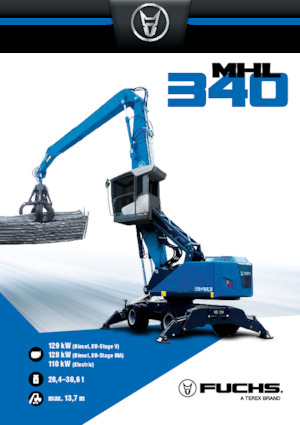 Koparki do prac przeładunkowych Terex-Fuchs MHL340 F