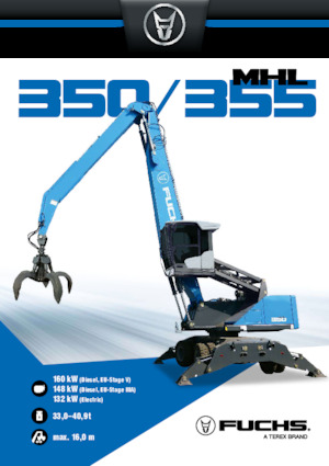 Koparki do prac przeładunkowych Terex-Fuchs MHL350 F