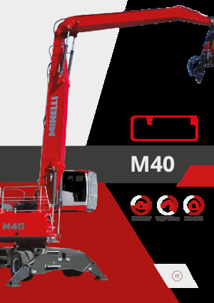 Koparki do prac przeładunkowych Minelli M40