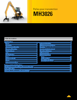 Koparki do prac przeładunkowych Caterpillar MH3026
