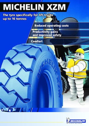 Opony i koła do maszyn do transportu materiałów Michelin XZM Indus 150/75 R 8 (=16x6-8)