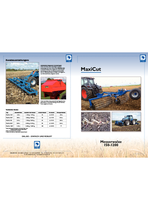 Walce łąkowe i polowe DAL-BO MaxiCut 200