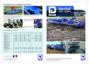 Walce łąkowe i polowe DAL-BO MaxiRoll 630