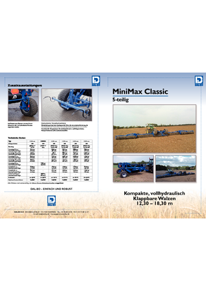 Walce łąkowe i polowe DAL-BO MiniMax Classic 14.3