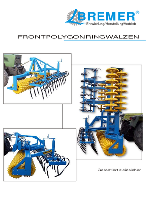 Walce łąkowe i polowe Bremer PGS 300 EV
