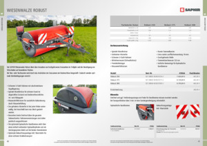 Walce łąkowe i polowe Saphir Robust 250 
