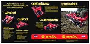 Walce łąkowe i polowe Brix Twinn 600 FH