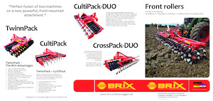 Walce łąkowe i polowe Brix Twinn 600 FH