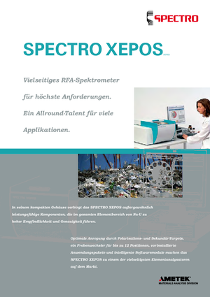 Analizatory metali Spectro SPECTRO XEPOS