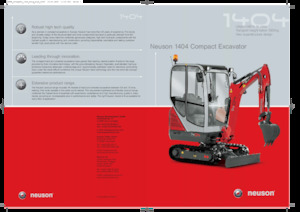 Minikoparki Neuson 1404