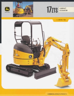 Minikoparki John Deere Construction 17ZTS