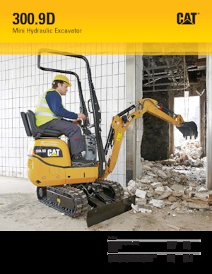 Minikoparki Caterpillar 300.9D