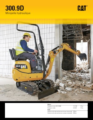 Minikoparki Caterpillar 300.9D