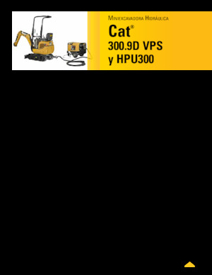 Minikoparki Caterpillar 300.9D VPS 
