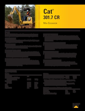 Minikoparki Caterpillar 301.7 CR
