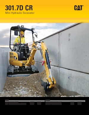 Minikoparki Caterpillar 301.7D CR