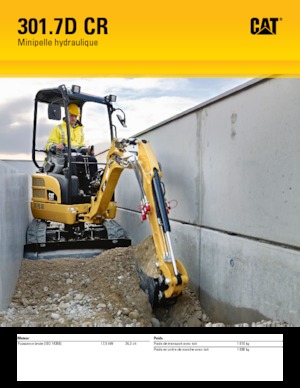 Minikoparki Caterpillar 301.7D CR