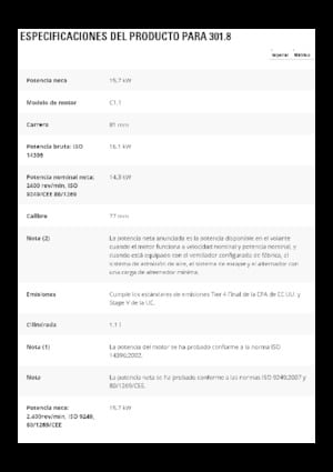 Minikoparki Caterpillar 301.8