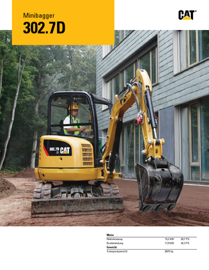 Minikoparki Caterpillar 302.7D