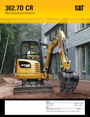 Minikoparki Caterpillar 302.7D CR