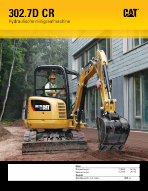 Minikoparki Caterpillar 302.7D CR