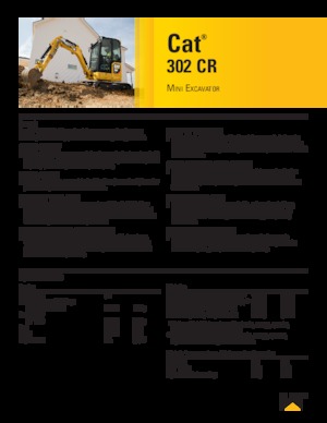 Minikoparki Caterpillar 302 CR