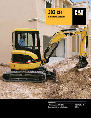 Minikoparki Caterpillar 303 C R