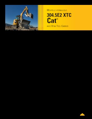 Minikoparki Caterpillar 304.5E2 XTC