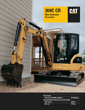 Minikoparki Caterpillar 304C CR