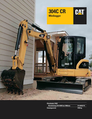 Minikoparki Caterpillar 304C CR