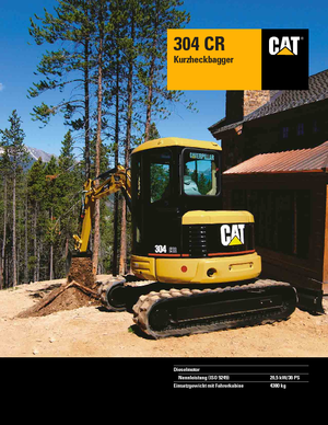 Minikoparki Caterpillar 304 C R