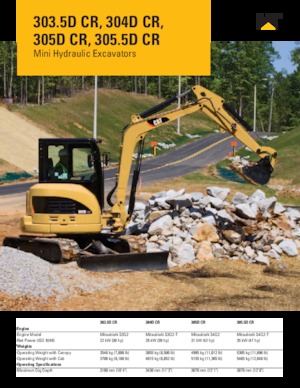 Minikoparki Caterpillar 305.5D