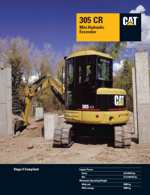 Minikoparki Caterpillar 305 C R