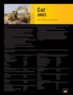 Koparki gąsienicowe Caterpillar 306 E2