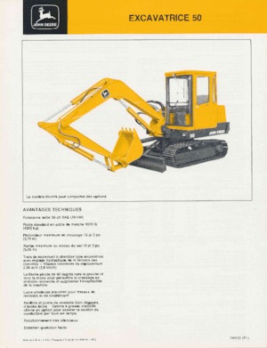 Minikoparki John Deere Construction 50