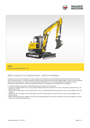 Minikoparki Wacker Neuson 6003
