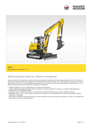 Minikoparki Wacker Neuson 6003