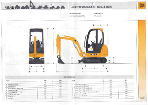 Minikoparki JCB 8016