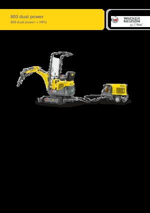 Minikoparki Wacker Neuson 803 dual power