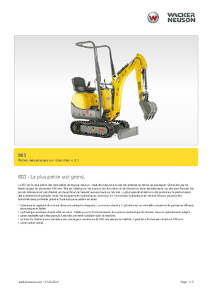 Minikoparki Neuson 803