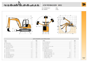 Minikoparki JCB 8052
