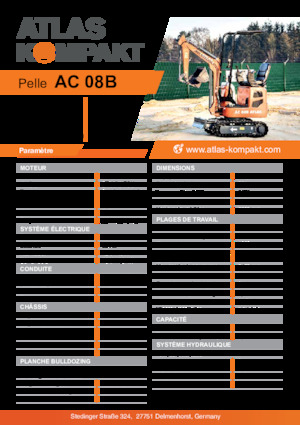 Minikoparki Atlas Kompakt AC 08B